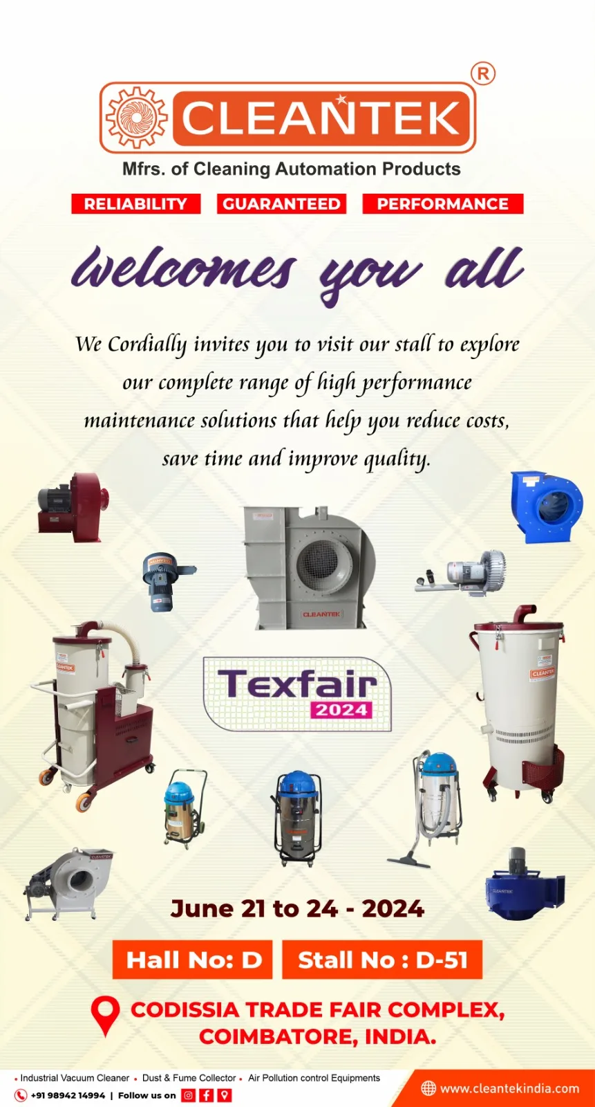 Cleantek Participating TEXFAIR-2024
