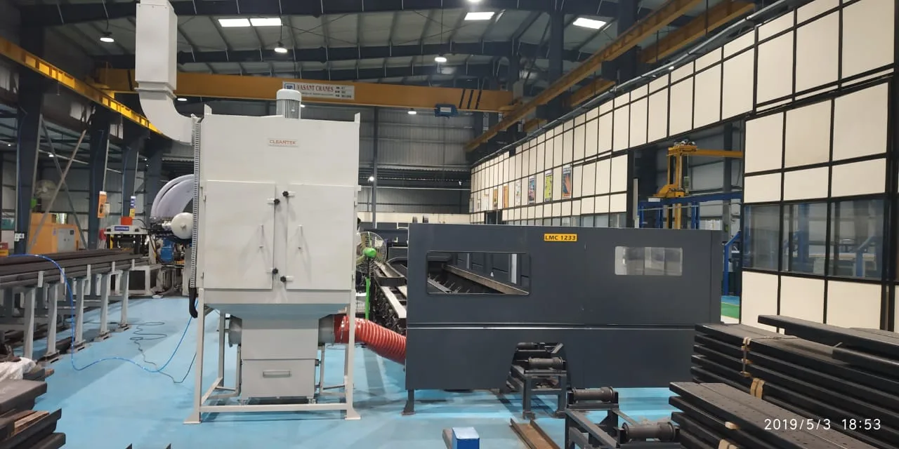 Laser dust collector clean air