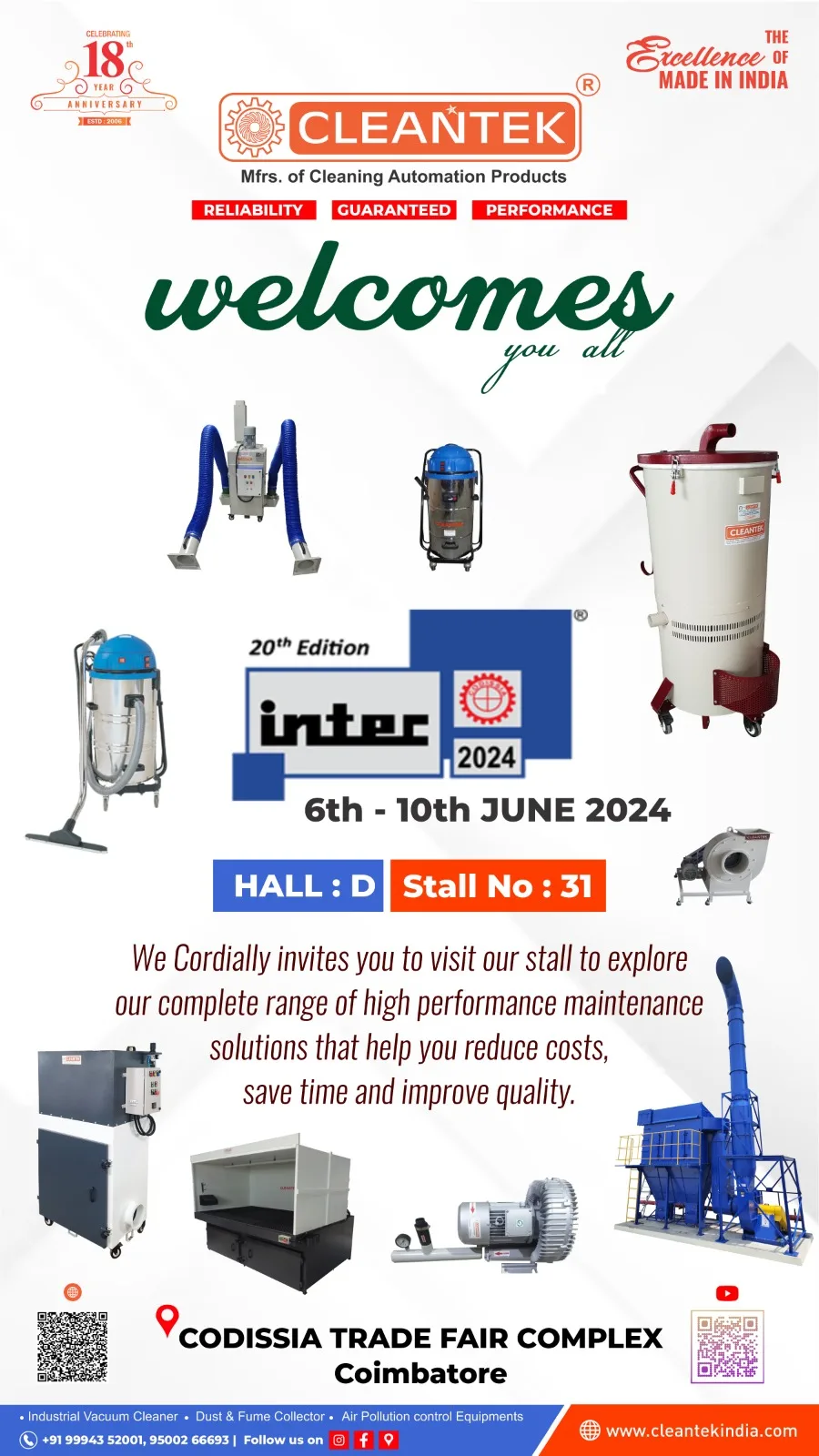 Cleantek at INTEC 2024: Showcasing Innovation in Industrial Cleaning Solutions