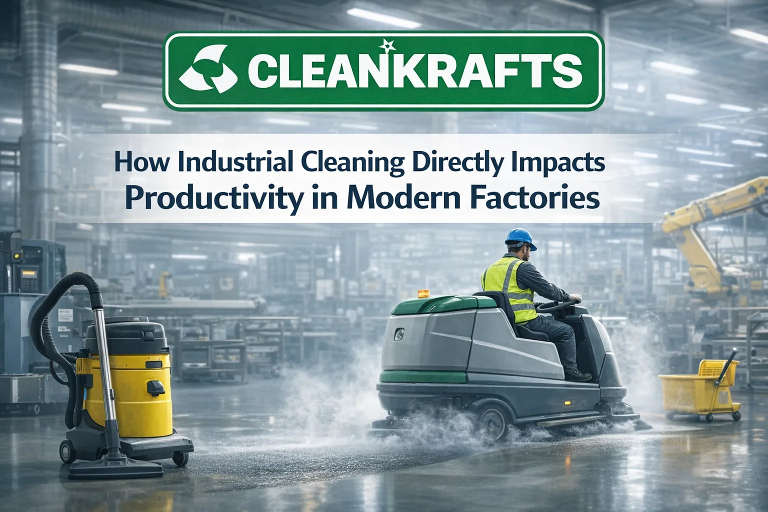 How Industrial Cleaning Directly Impacts Productivity in Modern Factories - Cleankrafts