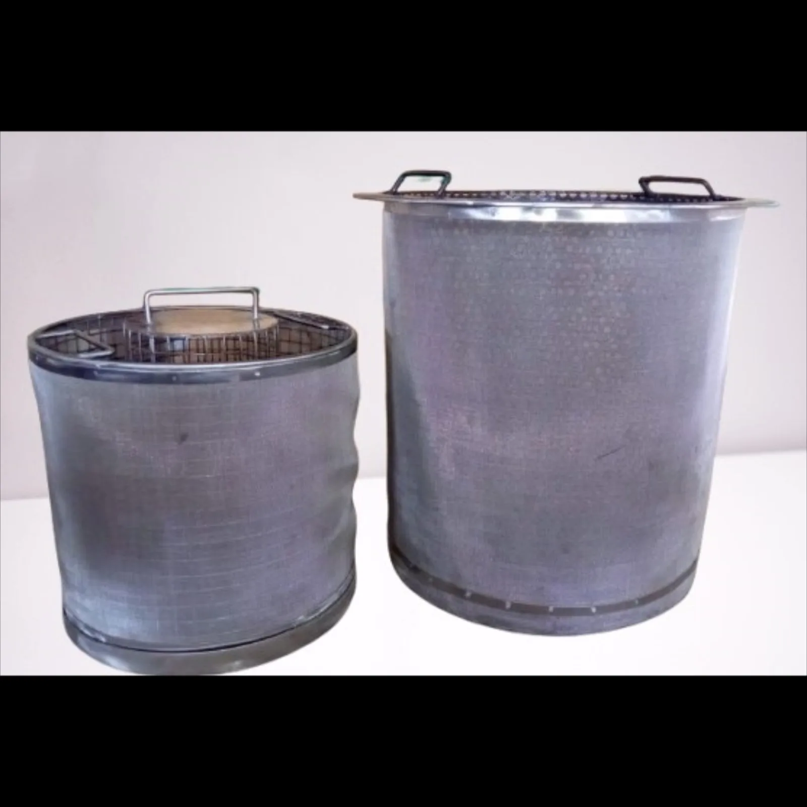 Cleantek make OSC500 model SS MESH Burr Collection Bin Filter Set 