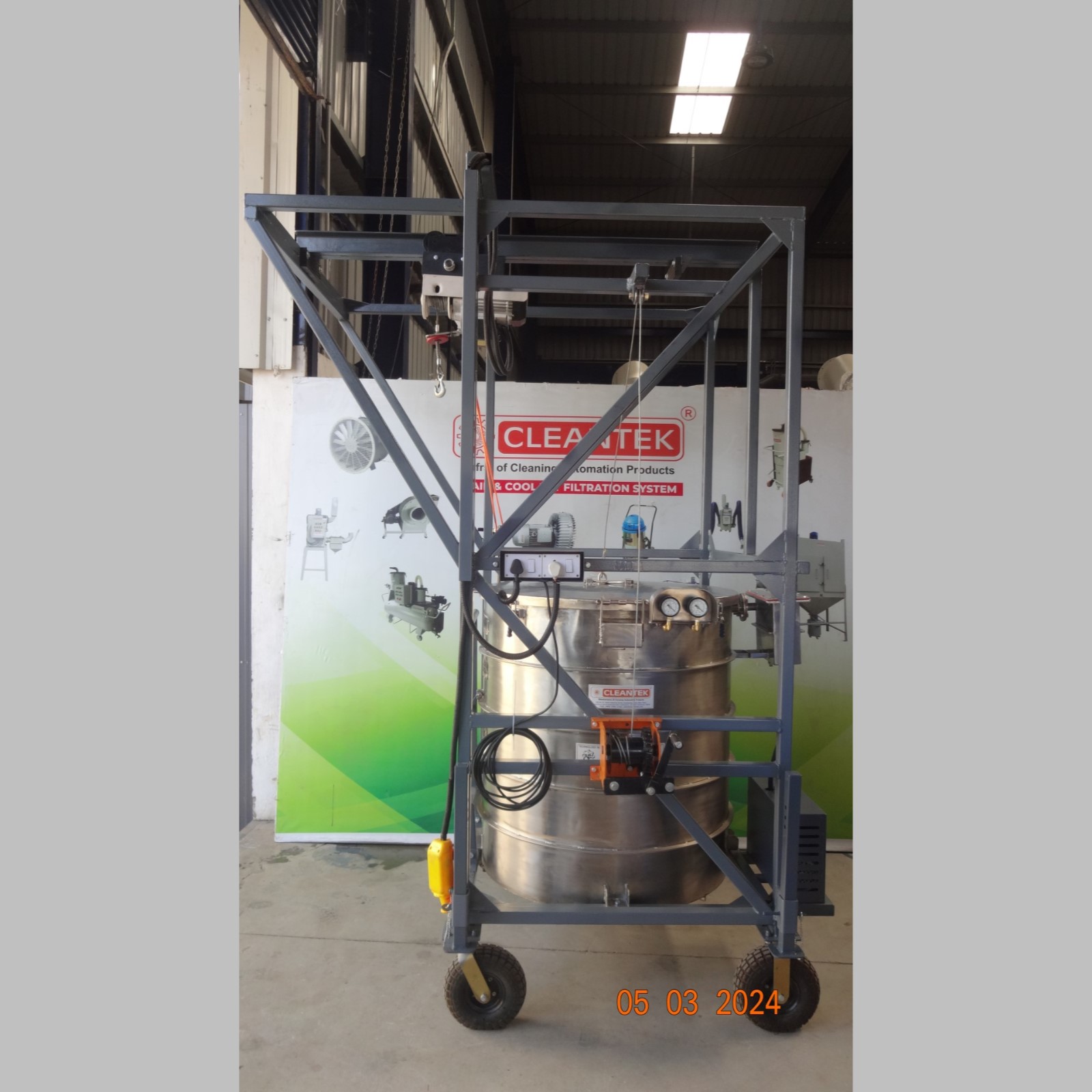 Sugarcane Bud Treatment Device 300 Litres Model